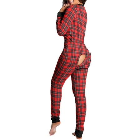 Womens Butt Flap Jumpsuit Long Sleeve V Neck Bodycon Romper Pajamas Sleep Night Wear Onesie
Womens Butt Flap Jumpsuit Long Sleeve V Neck Bodycon Romper Pajamas Sleep Night Wear Onesie