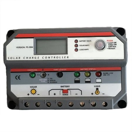 Solar Controller Switch Ps-30M With Lcd Display Pwm Charge Controller 12/24V 30A
Solar Controller Switch Ps-30M With Lcd Display Pwm Charge Controller 12/24V 30A
