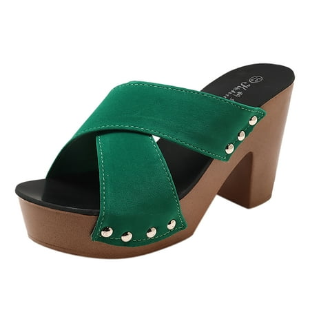 Women s Platform Heels Open Toe Slip on Heels for Women High Chunky Block Wedges Sandals Dressy Pumps Shoes Fashion Spring And Summer Women Sandals Open Toe Breathable Comfortable Slipper
Women s Platform Heels Open Toe Slip on Heels for Women High Chunky Block Wedges Sandals Dressy Pumps Shoes Fashion Spring And Summer Women Sandals Open Toe Breathable Comfortable Slipper