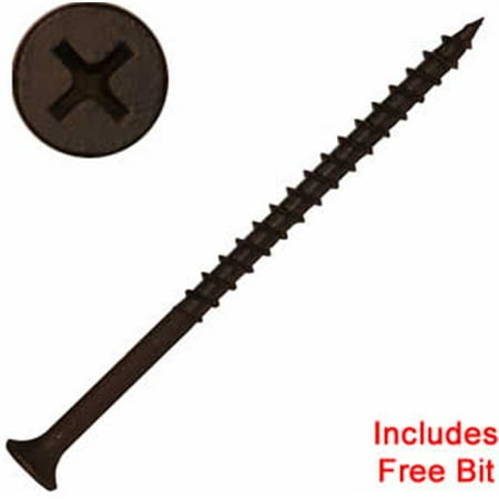 Screw Products DW-8300C-20 8 x 3 in. Phillips Bugle Head with a Phosphate Coating 2 Bit Included 20 lbs - 1780 Piece
Screw Products DW-8300C-20 8 x 3 in. Phillips Bugle Head with a Phosphate Coating 2 Bit Included 20 lbs - 1780 Piece