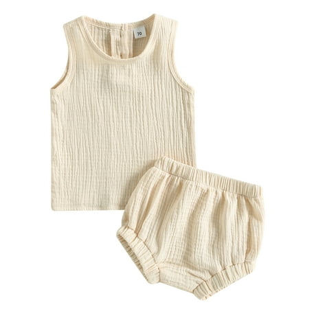 Sunisery 2Pcs Baby Boy Girl Summer Cotton Linen Tank Tops High Waist Bloomer Shorts
Sunisery 2Pcs Baby Boy Girl Summer Cotton Linen Tank Tops High Waist Bloomer Shorts