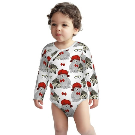 Fotbe Rabbit And Hedgehog Pattern Unisex-baby Long-sleeve Bodysuit Long Sleeve Bodysuits One-piece 100% Organic Cotton for Infant Baby Boys Unisex-2 Years
Fotbe Rabbit And Hedgehog Pattern Unisex-baby Long-sleeve Bodysuit Long Sleeve Bodysuits One-piece 100% Organic Cotton for Infant Baby Boys Unisex-2 Years