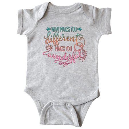 Inktastic What Makes You Different Makes You Wonderful Teal Pink Gift Baby Boy or Baby Girl Bodysuit
Inktastic What Makes You Different Makes You Wonderful Teal Pink Gift Baby Boy or Baby Girl Bodysuit