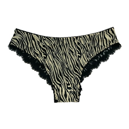 Lady Leopard Panty Khaki Seamless Briefs 1-Pack