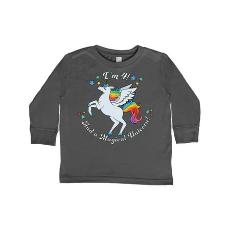 Inktastic I m 4! And A Magical Unicorn!-Rainbow Unicorn Gift Toddler Boy or Toddler Girl Long Sleeve T-Shirt
Inktastic I m 4! And A Magical Unicorn!-Rainbow Unicorn Gift Toddler Boy or Toddler Girl Long Sleeve T-Shirt