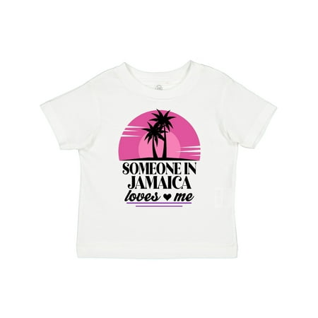 Inktastic Someone in Jamaica Loves Me Gift Toddler Toddler Girl T-Shirt