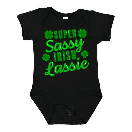 Inktastic Super Sassy Irish Lassy with Green 4 Leaf Clovers Gift Baby Boy or Baby Girl Bodysuit
Inktastic Super Sassy Irish Lassy with Green 4 Leaf Clovers Gift Baby Boy or Baby Girl Bodysuit