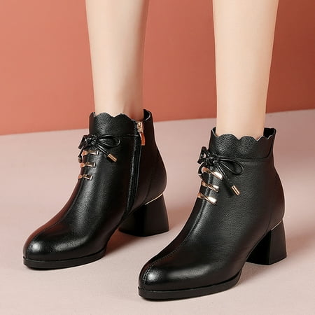 Christmas Winter Fashion Women Solid Color Autumn Thick Sole Square Heels Zipper Thin Short Booties Round Toe Shoes
Christmas Winter Fashion Women Solid Color Autumn Thick Sole Square Heels Zipper Thin Short Booties Round Toe Shoes