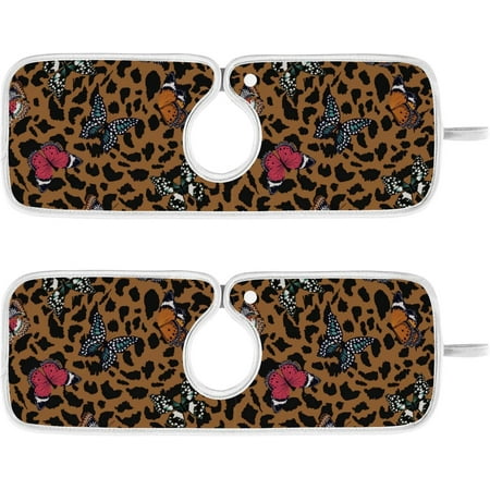 Summer Colorful Butterfly Sink Splash Guard for Faucet 2 Packs Faucet Absorbent Mats Leopard Tiger Print Faucet Handle Drip Catcher Quickly Drying Mat for Kitchen Counter Bathroom RV
Summer Colorful Butterfly Sink Splash Guard for Faucet 2 Packs Faucet Absorbent Mats Leopard Tiger Print Faucet Handle Drip Catcher Quickly Drying Mat for Kitchen Counter Bathroom RV