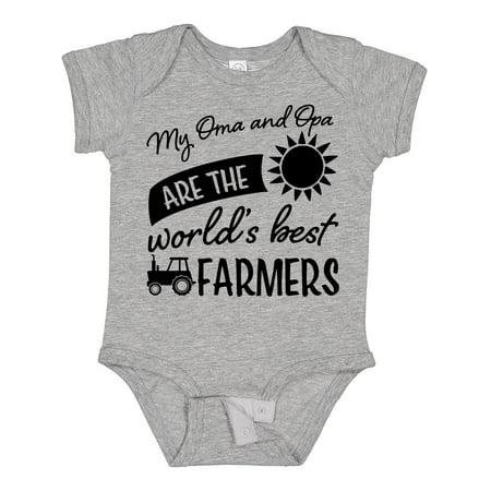 Inktastic My Oma and Opa Are the World s Best Farmers Tractor Design Gift Baby Boy or Baby Girl Bodysuit
Inktastic My Oma and Opa Are the World s Best Farmers Tractor Design Gift Baby Boy or Baby Girl Bodysuit