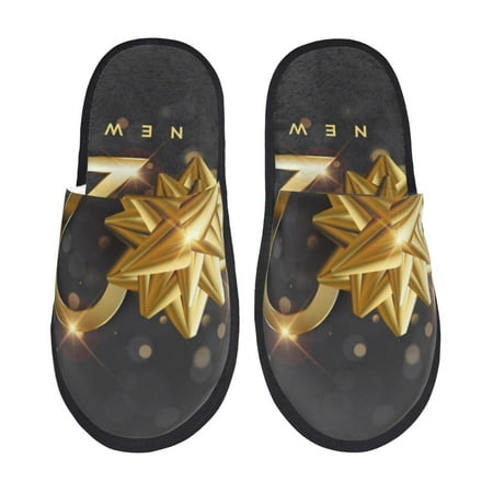 Noikeo 2025 Happy New Year 1 Pattern Cozy Slippers Indoor for Women and Mens Fuzzy House Shoes Soft Plush Warm Slip-on Slippers-
Noikeo 2025 Happy New Year 1 Pattern Cozy Slippers Indoor for Women and Mens Fuzzy House Shoes Soft Plush Warm Slip-on Slippers-