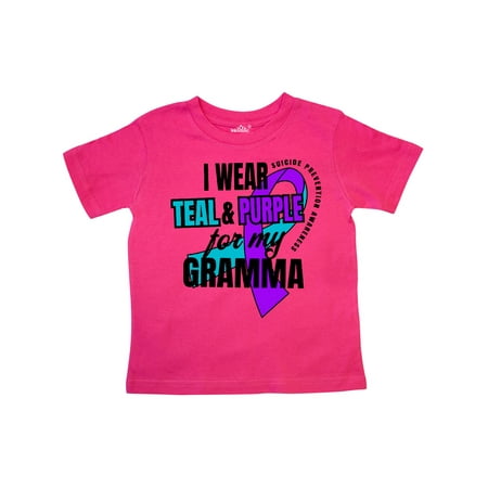 Inktastic Suicide Prevention I Wear Teal and Purple for My Gramma Gift Toddler Boy or Toddler Girl T-Shirt
Inktastic Suicide Prevention I Wear Teal and Purple for My Gramma Gift Toddler Boy or Toddler Girl T-Shirt