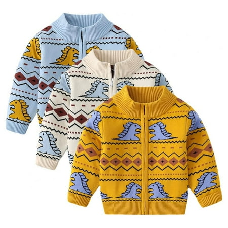 Toddler Boys Kids Fall Winter Cartoon Dinosaur Casual Knit Jacket Outwear Cardigan Sweaters 3-4 Years
Toddler Boys Kids Fall Winter Cartoon Dinosaur Casual Knit Jacket Outwear Cardigan Sweaters 3-4 Years