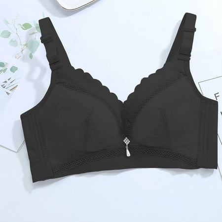 Hesxuno Women s No Steel Ring Lactation Vest Bra Back Adjustment Yoga Running Bra
