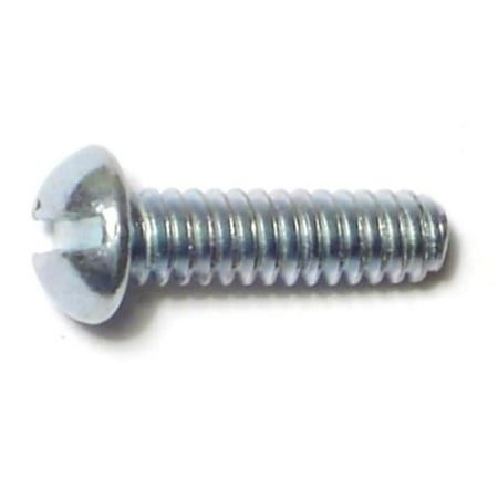 1/8 x 1/2 Zinc Plated Steel Coarse Thread Slotted Round Head Stove Bolts