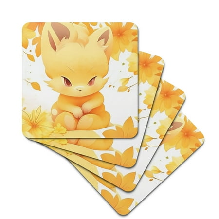 Rubber Square Coasters with Cute Cartoon Style Not Easily Deformed Soft and Have Thermal Insulation Properties 
Rubber Square Coasters with Cute Cartoon Style Not Easily Deformed Soft and Have Thermal Insulation Properties