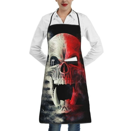 Easygdp Red And White Screaming Demon Skull Apron Waterdrop Resistant with 2 Pockets Oil Resistant Cooking Kitchen Chef Apron for Women Men
Easygdp Red And White Screaming Demon Skull Apron Waterdrop Resistant with 2 Pockets Oil Resistant Cooking Kitchen Chef Apron for Women Men
