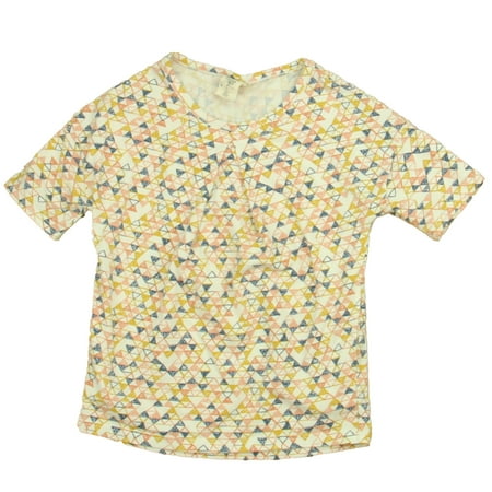 Pre-owned Tucker + Tate Girls White | Blue | Yellow T-Shirt size: 3T