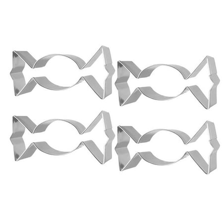4 Pcs/1 Pack Candy Shape Cookie Cutters DIY Biscuits Mousse Mold Kitchen Baking Tool Fondant Cake Mold Accessory for Handicraft Making Baking (Silver)
4 Pcs/1 Pack Candy Shape Cookie Cutters DIY Biscuits Mousse Mold Kitchen Baking Tool Fondant Cake Mold Accessory for Handicraft Making Baking (Silver)