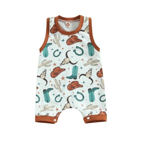 Infant Baby Boys Romper Cow Head Print Sleeveless Crew Neck Jumpsuits Summer Casual Bodysuits
Infant Baby Boys Romper Cow Head Print Sleeveless Crew Neck Jumpsuits Summer Casual Bodysuits