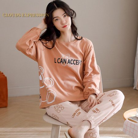 QWZNDZGR Spring Autumn New 100%Cotton Elegant Women s Pajama Sets Pyjamas Sport Wind Sleepwear Long Pijama Mujer Nightsuit Home Lounge 
QWZNDZGR Spring Autumn New 100%Cotton Elegant Women s Pajama Sets Pyjamas Sport Wind Sleepwear Long Pijama Mujer Nightsuit Home Lounge