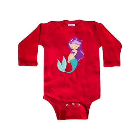 Inktastic Cute Little Mermaid Purple Hair Purple Sea Star Gift Baby Girl Long Sleeve Bodysuit
Inktastic Cute Little Mermaid Purple Hair Purple Sea Star Gift Baby Girl Long Sleeve Bodysuit