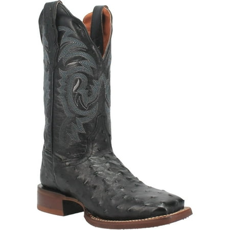 Women s Dan Post Kylo Full Quill Ostrich Boots Handcrafted Black