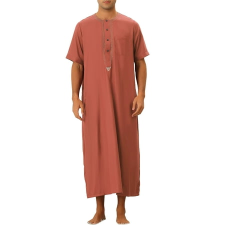 Lars Amadeus Loose Fit Night Gown for Men s Solid Color Short Sleeves Pajamas Sleepshirt
Lars Amadeus Loose Fit Night Gown for Men s Solid Color Short Sleeves Pajamas Sleepshirt
