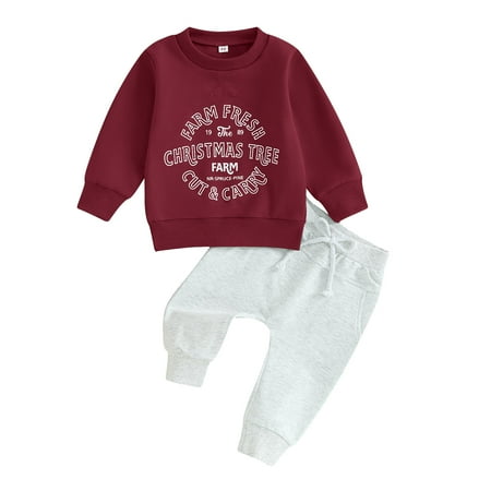 Toddler Boys Winter Christmas Long Sleeve Letter Prints Tops Pants 2PCS Outfits Clothes Set Christmas Pajamas For Kids Baby Girl Western Outfit Baby Boy Fall Outfit
Toddler Boys Winter Christmas Long Sleeve Letter Prints Tops Pants 2PCS Outfits Clothes Set Christmas Pajamas For Kids Baby Girl Western Outfit Baby Boy Fall Outfit