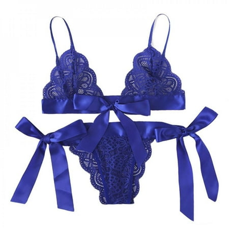 Clearance Sale!Flirt Lingerie Lingerie Bow Lace Three Point Valentine s Day Set Exotic Set Blue M
Clearance Sale!Flirt Lingerie Lingerie Bow Lace Three Point Valentine s Day Set Exotic Set Blue M