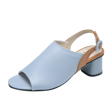 Mackneog Sandals For Women Ladies Chunky Heel High Heel Fish Mouth Sandals Gift on Clearance
Mackneog Sandals For Women Ladies Chunky Heel High Heel Fish Mouth Sandals Gift on Clearance