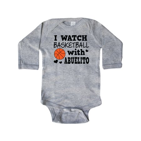 Inktastic I Watch Basketball with Abuelito Gift Baby Boy Long Sleeve Bodysuit
Inktastic I Watch Basketball with Abuelito Gift Baby Boy Long Sleeve Bodysuit