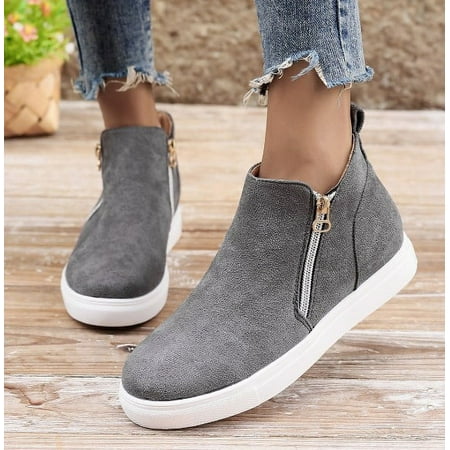 Women s Thick Sole Solid Color Side Zipper Round Toe Roman Style Sponge Sole Women s Shoes
Women s Thick Sole Solid Color Side Zipper Round Toe Roman Style Sponge Sole Women s Shoes