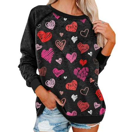 Juebong Valentine s Day Women s Sweatshirt Casual Long Sleeve Cute Printed Crewneck Pullover Tops Lightweight Holiday Jumpers Black shirts for women XL
Juebong Valentine s Day Women s Sweatshirt Casual Long Sleeve Cute Printed Crewneck Pullover Tops Lightweight Holiday Jumpers Black shirts for women XL