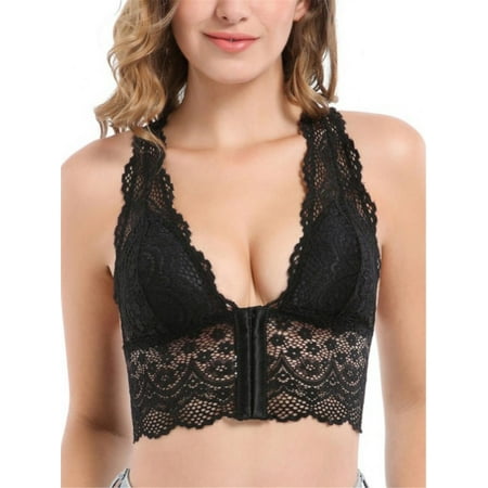 TOPWONER Women s Sexy Lace Deep V Bra Racerback Breathable Front-Close Padded Sports Bralette Push up Bra M-2XL
TOPWONER Women s Sexy Lace Deep V Bra Racerback Breathable Front-Close Padded Sports Bralette Push up Bra M-2XL