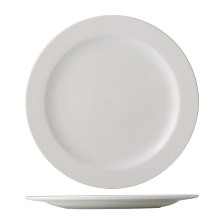 Alps Plate W/ Medium Rim 12-1/4 Dia. X 3/4 H Porcelain White 2 packs