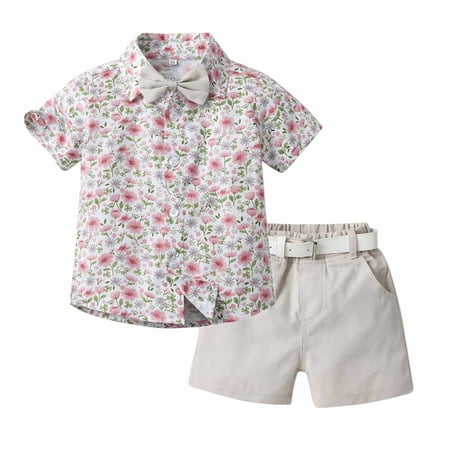 18-24 Months Toddler Suit Baby Boy Clothes Set Infant Tuxedo Short Sleeve Gentleman Suit Summer Children s Wear Boy s Short-sleeved Lapel Shirt Shorts Suit With Belt Tie White
18-24 Months Toddler Suit Baby Boy Clothes Set Infant Tuxedo Short Sleeve Gentleman Suit Summer Children s Wear Boy s Short-sleeved Lapel Shirt Shorts Suit With Belt Tie White