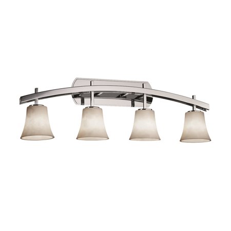 Justice Designs Clouds Archway 4-LT Bath Bar - Polished Chrome - CLD-8594-20-CROM