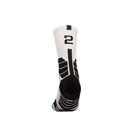 Men s Cotton Cushioned Crew Casual Crew Socks Multi Performance Padded Comfort Work Socks White 2