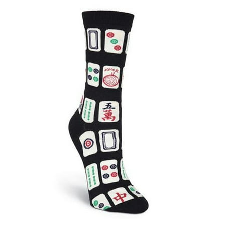 K. Bell Socks Women s Mah Jong Black 9-11