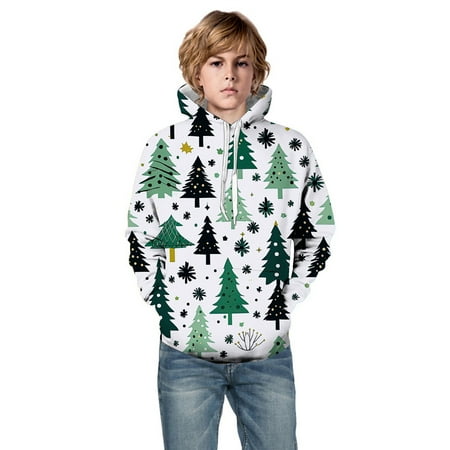 Quealent Boys Childrenscostume Male Big Kid Boys Camouflage Sweatshirt Little Boys Girls Kids Hooded Unisex Sweatshirt 3D Christmas Tree Baby (Blue 3-4 Years)
Quealent Boys Childrenscostume Male Big Kid Boys Camouflage Sweatshirt Little Boys Girls Kids Hooded Unisex Sweatshirt 3D Christmas Tree Baby (Blue 3-4 Years)