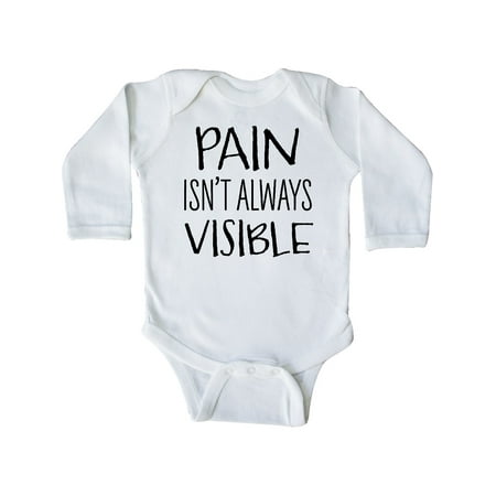 Inktastic Pain Isn t Always Visible Chronic Pain Awareness Gift Baby Boy or Baby Girl Long Sleeve Bodysuit
Inktastic Pain Isn t Always Visible Chronic Pain Awareness Gift Baby Boy or Baby Girl Long Sleeve Bodysuit