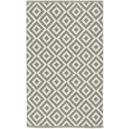 Safavieh Montauk Collection MTK613M Grey and Ivory Area Rug (3' x 5')