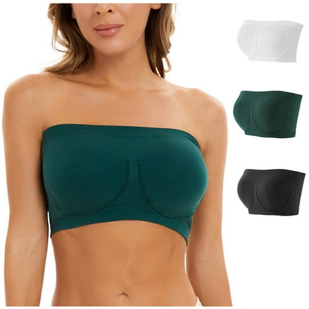 Knosfe Strapless Bra Wireless 3 Pack Bandeaus Full Coverage Bras for Women No Underwire Light Brown 3XL
Knosfe Strapless Bra Wireless 3 Pack Bandeaus Full Coverage Bras for Women No Underwire Light Brown 3XL