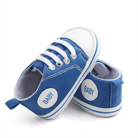 Soft Sole Newborn Kids Baby Boy Pre-Walker Crib Shoes Sneakers 0-18 Months