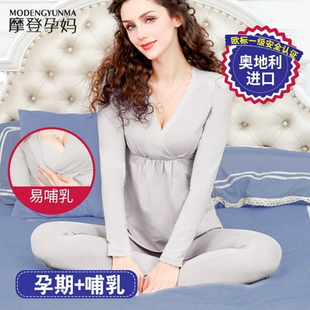 Puloru Women´s 2Pcs Maternity Pajama Set Soft Long Sleeve Nursing Tops and Pants PJ Set Sleepwear
Puloru Women´s 2Pcs Maternity Pajama Set Soft Long Sleeve Nursing Tops and Pants PJ Set Sleepwear