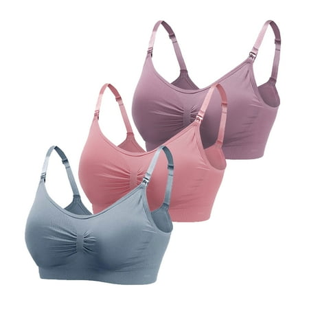 Valcatch 3 Pack Women Wirefree Nursing Bra Padded Seamless Maternity Breastfeeding Underwear
Valcatch 3 Pack Women Wirefree Nursing Bra Padded Seamless Maternity Breastfeeding Underwear