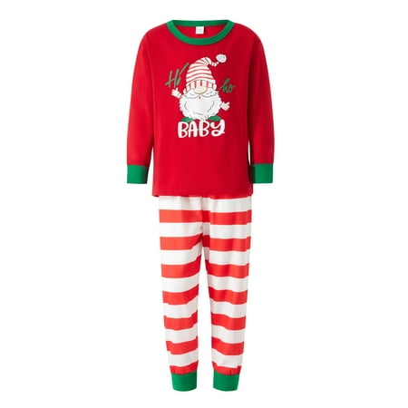 Gureui Matching Family Christmas Pajamas Casual Santa Print Long-Sleeved Crew Neck Tops with Elastic Waist Stripe Trousers/One-Piece Baby Jumpsuit/Dog Clothes for Parent-child Holiday Party Wear
Gureui Matching Family Christmas Pajamas Casual Santa Print Long-Sleeved Crew Neck Tops with Elastic Waist Stripe Trousers/One-Piece Baby Jumpsuit/Dog Clothes for Parent-child Holiday Party Wear