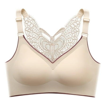 Women s Floral Lace Bra Adjustable Strap Wire Free Bras Breathable Skin Friendly Deep V Bralette For Women 3XL Skin Color
Women s Floral Lace Bra Adjustable Strap Wire Free Bras Breathable Skin Friendly Deep V Bralette For Women 3XL Skin Color