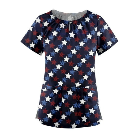 XHJUN Scrub Tops Women Stretchy Leopard Print Blouse Short Sleeve Nurse Working Uniform V Neck Graphic Scrub Shirts Navy XXL
XHJUN Scrub Tops Women Stretchy Leopard Print Blouse Short Sleeve Nurse Working Uniform V Neck Graphic Scrub Shirts Navy XXL